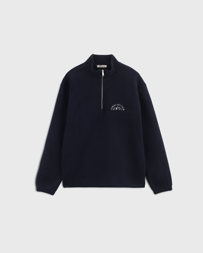 Толстовка Unisex из флиса шерпа с меховым эффектом, темно-синий