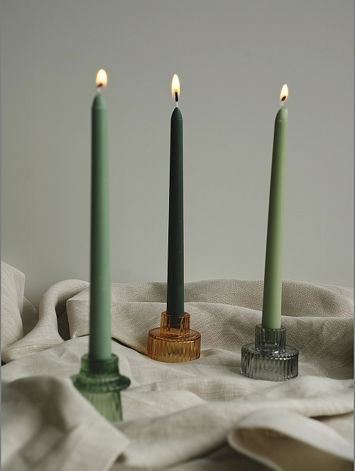 Подсвечник, оранжевый