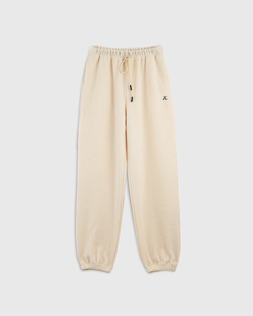 Флисовые джоггеры, молочный