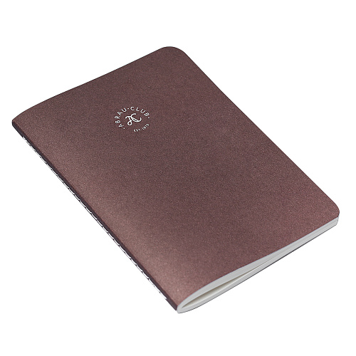 Нелинованный блокнот A6, 40 страниц, винный