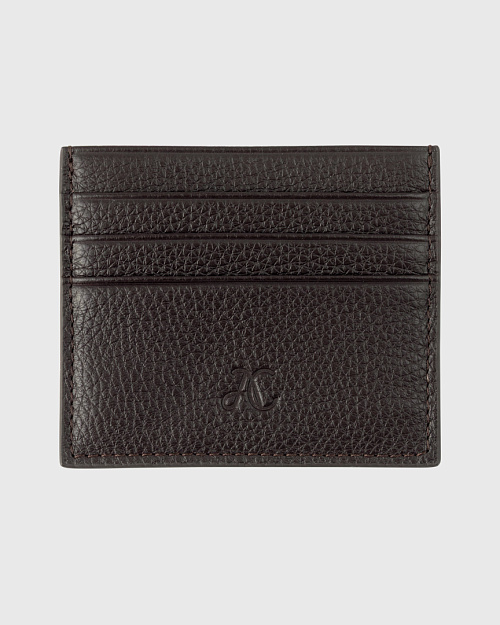 Кардхолдер из кожи, коричневый