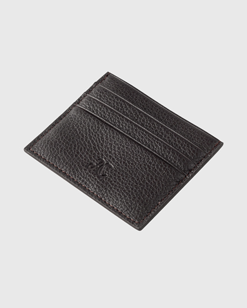 Кардхолдер из кожи, коричневый