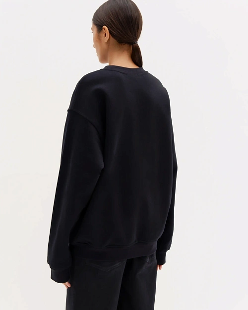 Свитшот oversize, черный