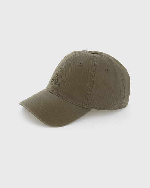 Кепка из 100% хлопка с вышивкой, хаки