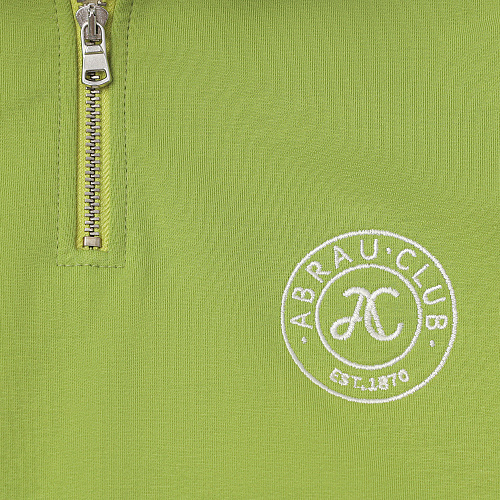 Детский свитшот Unisex с воротом на молнии, зеленый