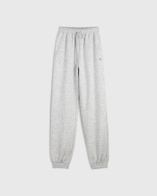 Хлопковые джоггеры Unisex, серый меланж