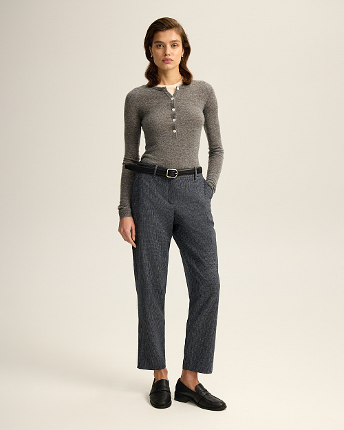 Твидовые брюки, синий