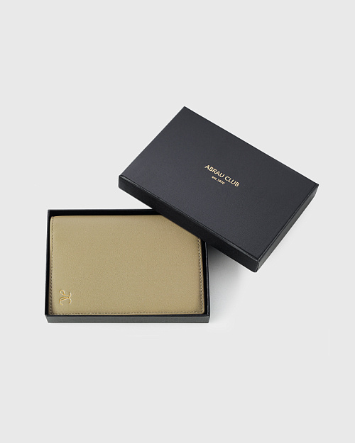 Обложка для паспорта из натуральной кожи, оливковый