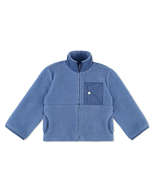 Детская куртка Unisex из флиса с меховым эффектом, голубой