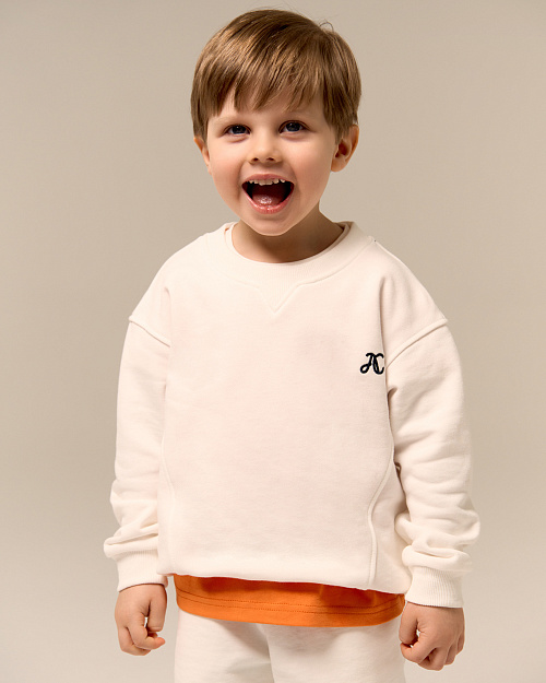Детский свитшот Unisex, белый