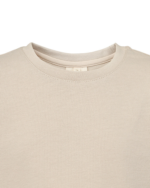 Детская футболка из эластичного хлопкового джерси Unisex, светло-бежевый