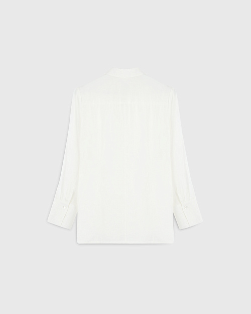 Полупрозрачная блуза из модала, молочный