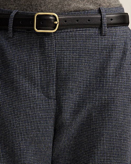 Ремень из натуральной кожи, черный