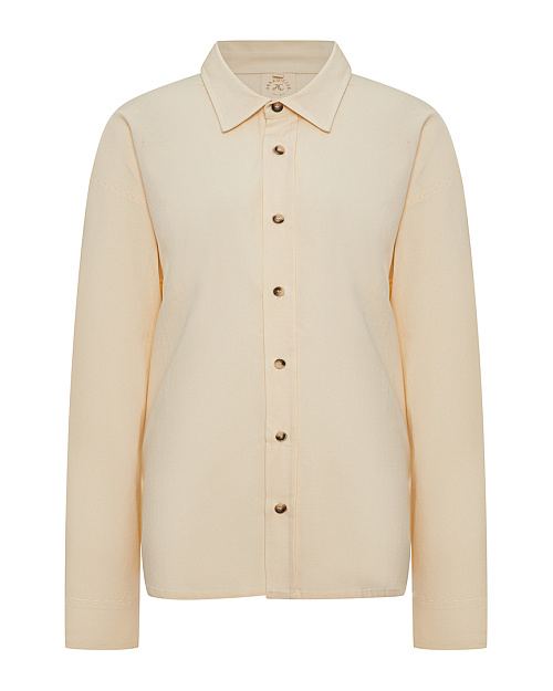 Рубашка Unisex из 100% хлопка, молочный