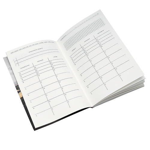 Блокнот еженедельник недатированный, А5, 58 страниц, бежевый