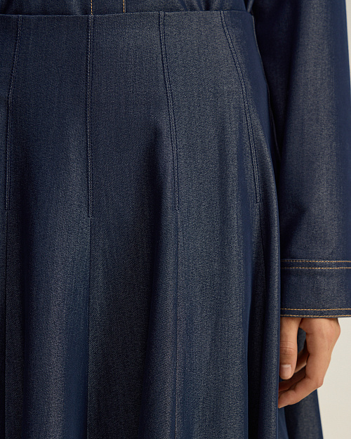 Джинсовая юбка, темно-синий