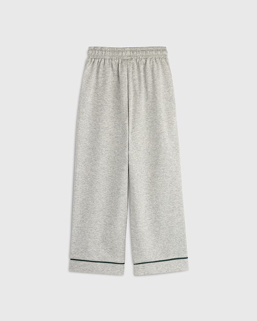 Детские пижамные брюки из хлопка, серый