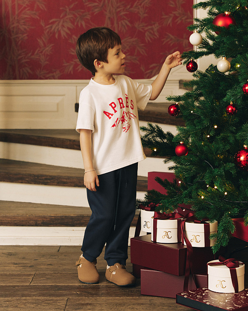 Детская хлопковая футболка Unisex, молочный