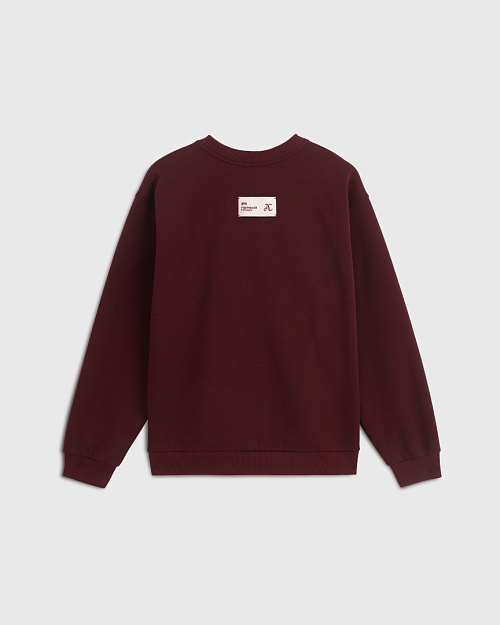Свитшот Unisex, Abrau Club x Первый план, бордовый