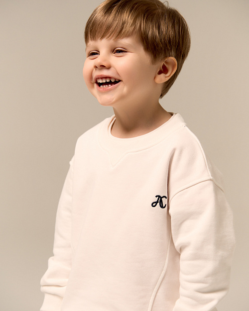 Детский свитшот Unisex, белый