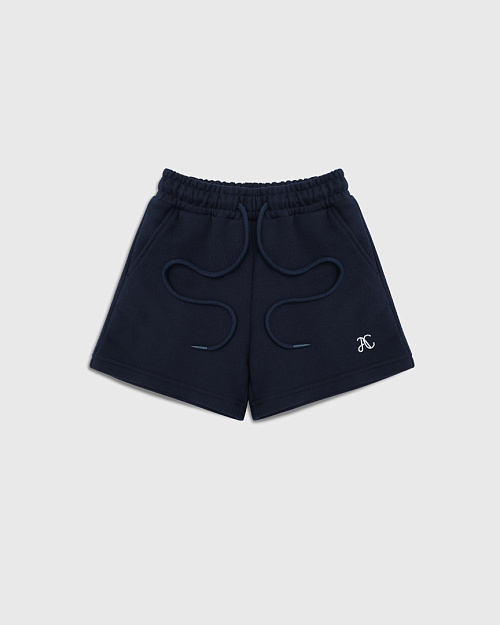 Детские шорты Unisex с вышивкой, синий