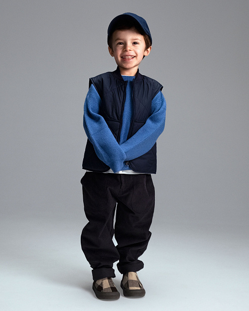 Детские вельветовые брюки Unisex, темно-синий