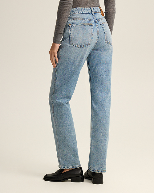 Джинсы прямого кроя Straight, голубой