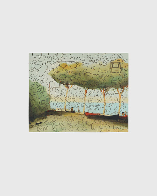 Паззл-головоломка с подставкой, Abrau Club x Алексей Ланцев