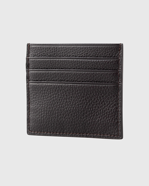 Кардхолдер из кожи, коричневый