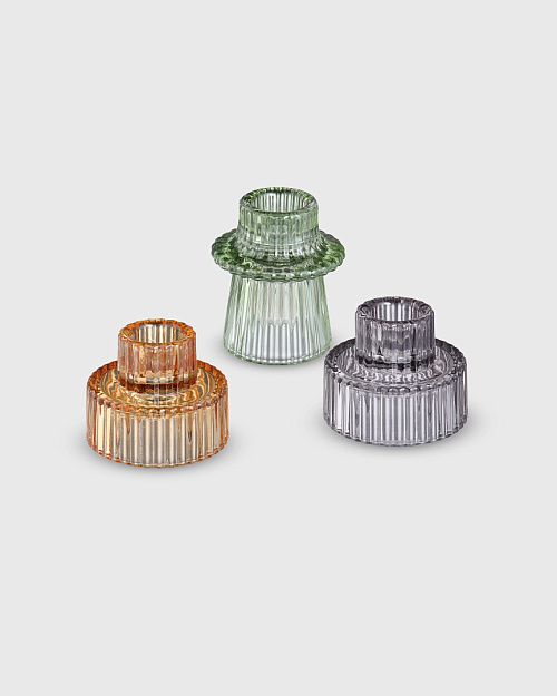 Подсвечник, оранжевый