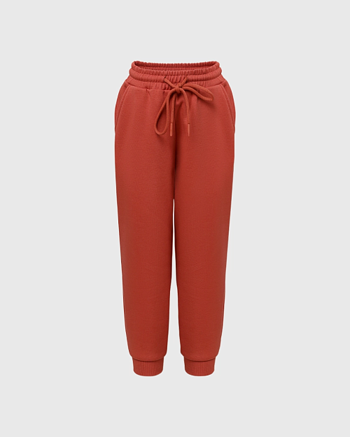 Детские хлопковые джоггеры Unisex, красный