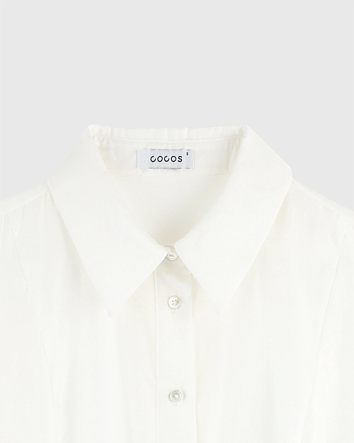 Полупрозрачная блуза из модала, молочный