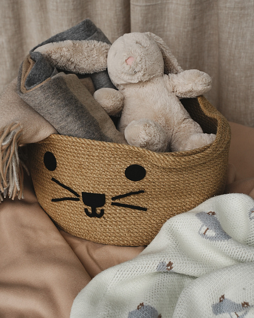 Корзина для хранения Kitty, бежевый