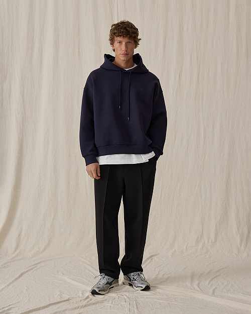 Мужские трикотажные брюки со стрелками, черный