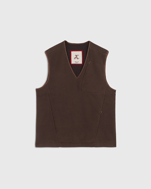 Жилет из шерпы, горький шоколад