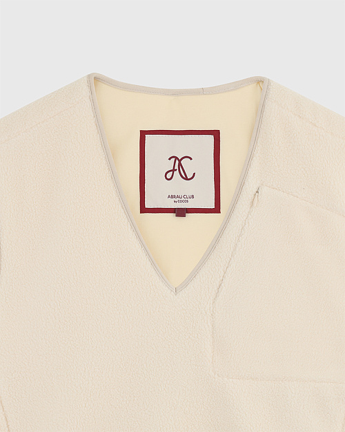 Жилет из шерпы, молочный