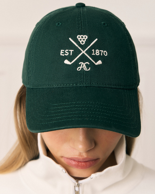 Кепка бейсболка с вышивкой, из хлопка, зеленый