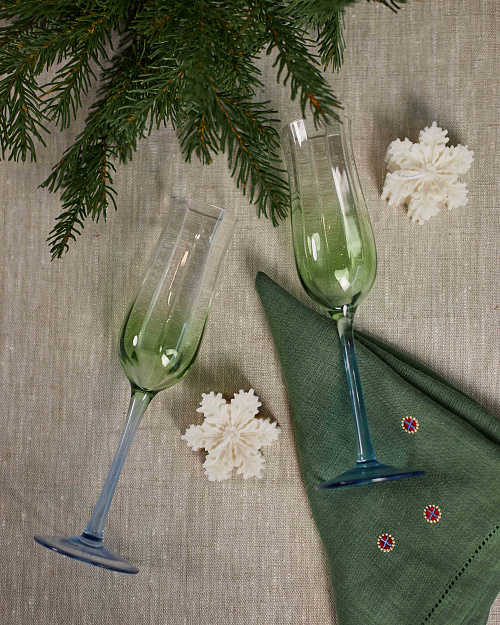 Ароматическая свеча "Снежинка", с ароматом рождественского пунша