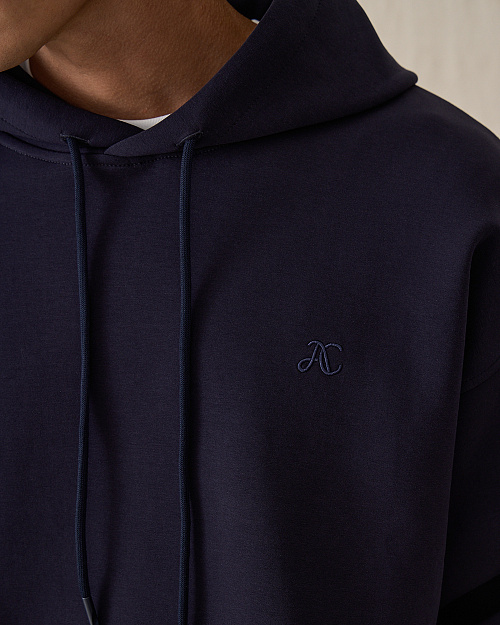 Мужская толстовка худи, синий