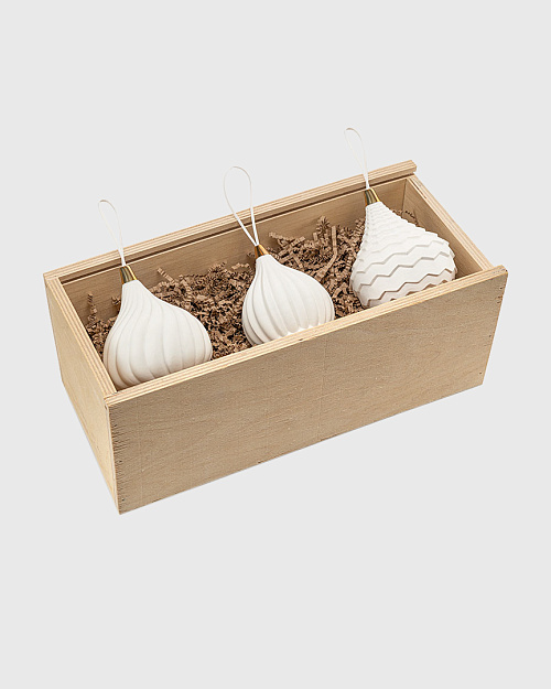 Набор елочных игрушек "Три купола"