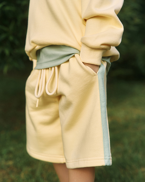 Детские шорты бермуды Unisex, лимонный сорбет