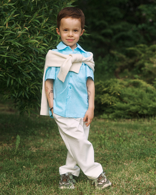 Детские брюки Unisex, белый