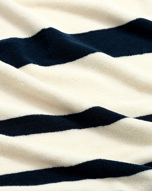 Пляжное полотенце в полоску, молочный