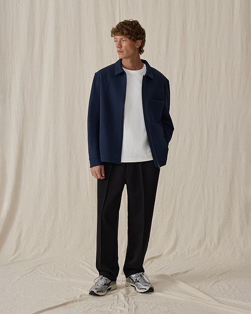 Мужские трикотажные брюки со стрелками, черный