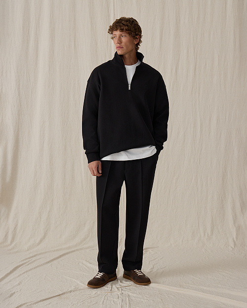 Мужские трикотажные брюки со стрелками, черный