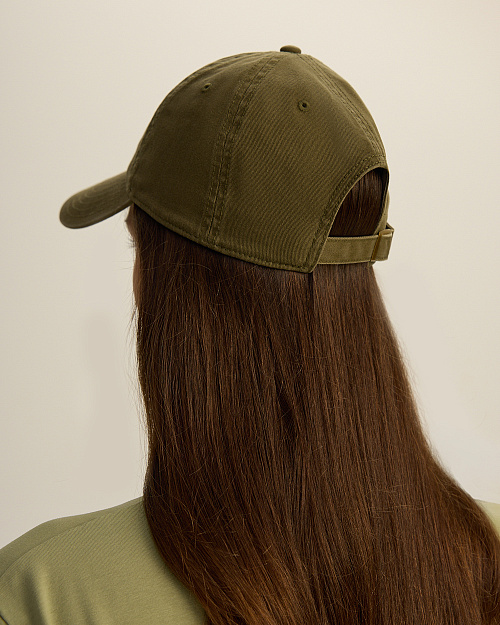 Кепка из 100% хлопка с вышивкой, хаки