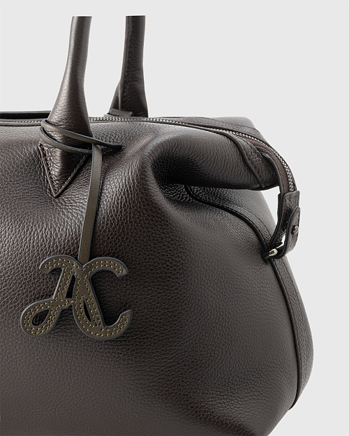 Брелок из кожи, в виде монограммы Abrau Club, хаки