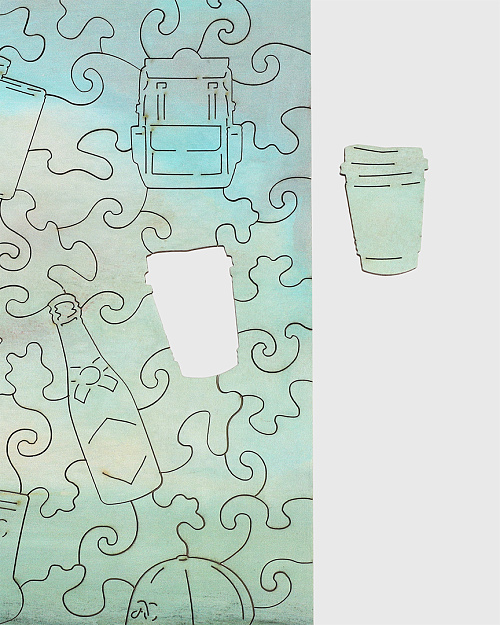 Пазл-головоломка AC & Aleksey Lantsev, голубой