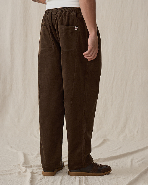 Мужские вельветовые брюки, коричневый