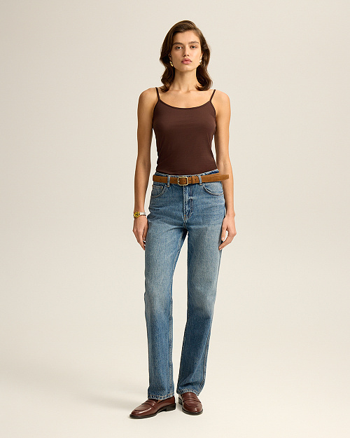 Джинсы прямого кроя Straight, синий